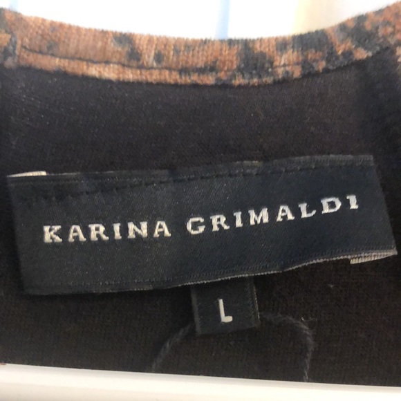 Karina Grimaldi Python Print Bodycon Dress Size L - Picture 3 of 5